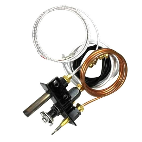 Rvaymup Liquefied Gas Ignitor Assembly Pilots Burners Assembly Natural Gas Assembly Replacement Spare Part for Fireplaces Stove