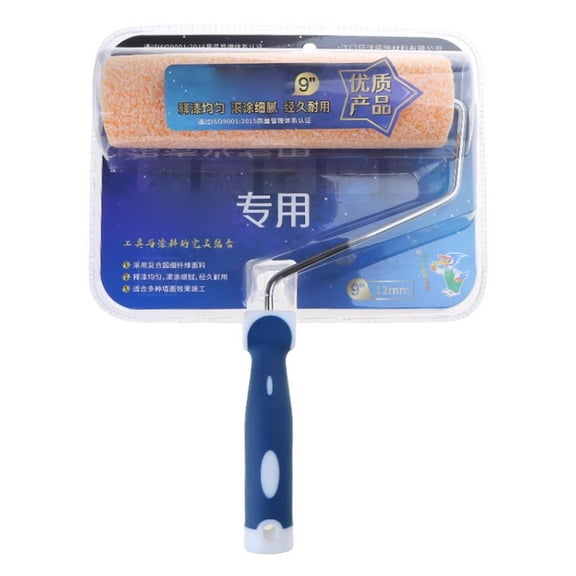 Rvaymup Paint Roller 9inch with Microfibre Cover for Smooth Fine Surfaces Paint Brush