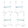 thumbnail image 1 of Rvaymup Portable Dog Jump Training Set 4 Poles Adjustable Height Includes Storage Bag, 1 of 8