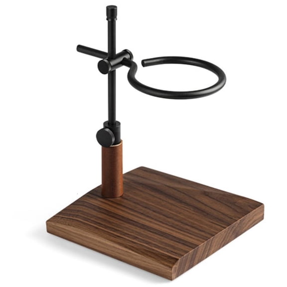 Rvaymup Portable Hand Brews Coffee Stand with Wood Base for Manual Espresso Machines