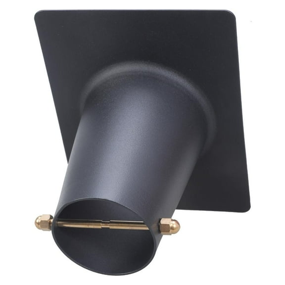 Rvaymup Rain Chain Gutter Adapter Black Stainless Steel Texture Gutter Chain Downspout