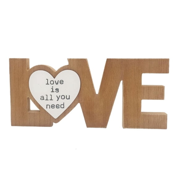 Rvaymup Wedding Table Ornaments Wood Sweetheart Table Decorations Rustic Wedding Signs Alphabet Love Shape for Anniversary Party