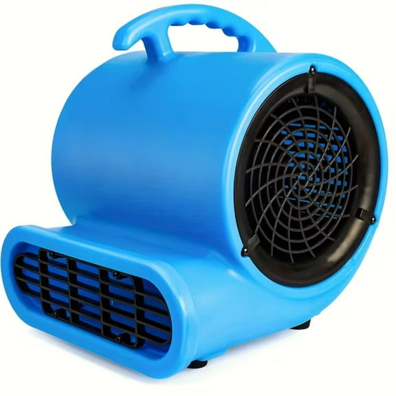 Rvchic 1/3 HP High-Power Air Mover Blower,1200 CFM Floor Dryer with 3 Speed Settings & 10ft Cord,for Water Damage Restoration, Carpet Drying, Home & Plumbing Use (Blue)