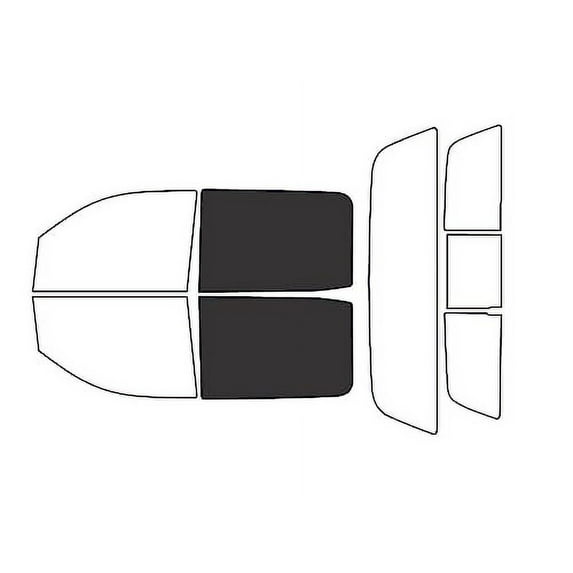 Rvinyl Car Window Pre Cut Tint Film Kit Back 20% Fit Chevrolet Silverado 2014-2018 4 Door