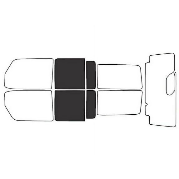 Rvinyl Car Window Pre Cut Tint Film Kit Back 20% Fits Jeep Wrangler 2018-2025 4 Door, JL