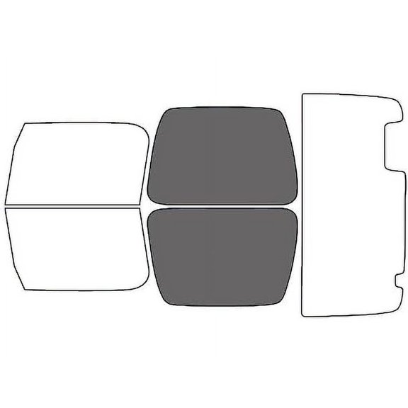 Rvinyl Car Window Pre Cut Tint Film Kit Back 35% Single Ply Fits Jeep Wrangler 1997-2006