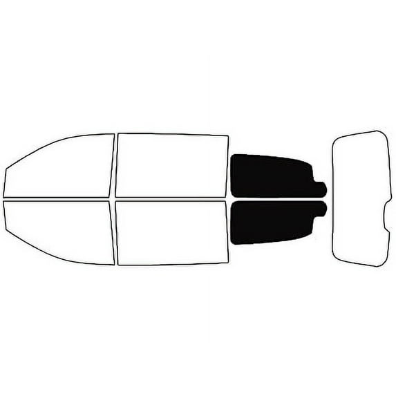 Rvinyl Car Window Pre Cut Tint Film Kit Back 5% Fits Chrysler Town and Country 2008-2016