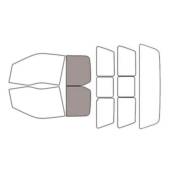 Rvinyl Car Window Pre Cut Tint Film Kit Back 50% Fit Ford F-150 2015-2020 2 Door Supercab