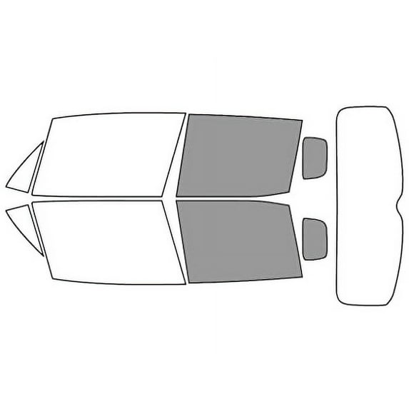 Rvinyl Car Window Pre Cut Tint Film Kit Back 50% Single Ply Fits Jeep Renegade 2015-2023