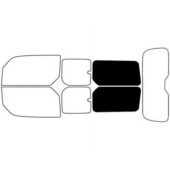 Rvinyl Car Window Pre Cut Tint Film Kit Cargo 5% Single Ply Fits Honda Element 2003-2011
