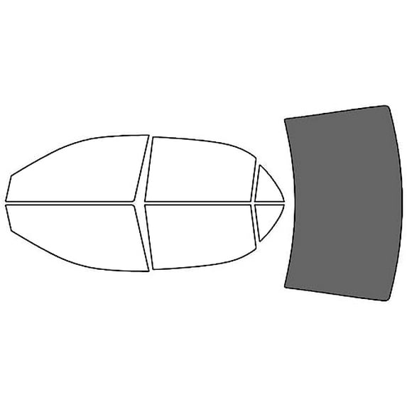 Rvinyl Car Window Pre Cut Tint Film Kit Rear Windshield 35% Fits Toyota Corolla 2003-2008