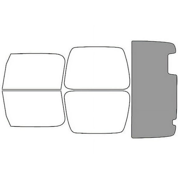Rvinyl Car Window Pre Cut Tint Film Kit Rear Windshield 50% Fits Jeep Wrangler 1997-2006