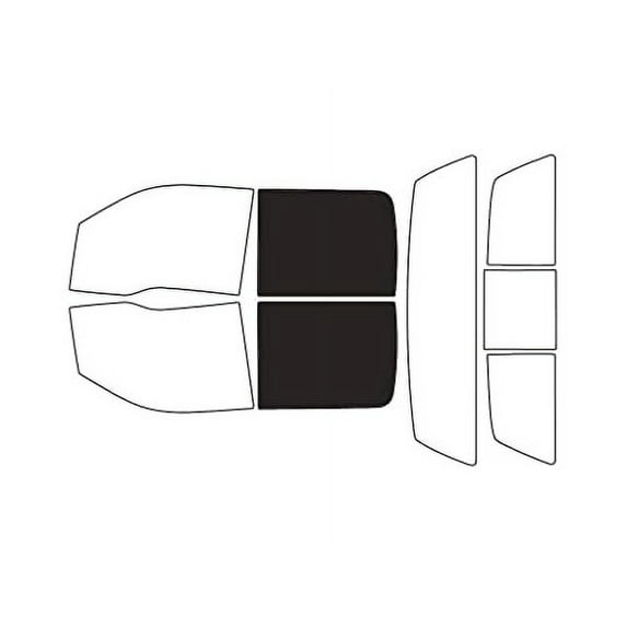 Rvinyl Car Window Pre Cut Tint Kit Back 20% Single Ply Fits Ford F-150 2009-2014 4 Door