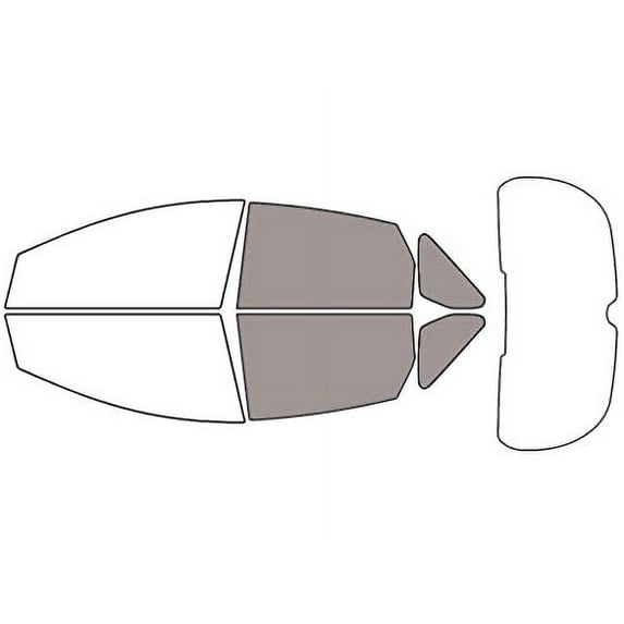Rvinyl Car Window Pre Cut Tint Kit Back 50% Single Ply Fit Ford Focus 2012-2018 Hatchback