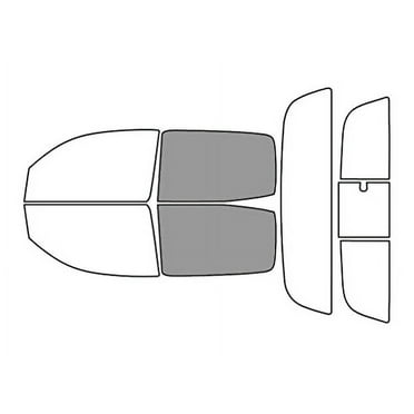 Rvinyl Car Window Pre Cut Tint Kit Back 50% Single Ply Fit Toyota Tacoma 2005-2015 4 Door
