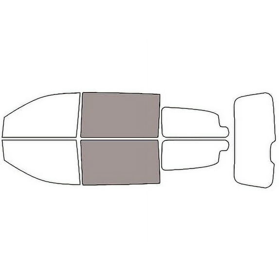 Rvinyl Car Window Pre Cut Tint Kit Back 50% Single Ply Fits Dodge Grand Caravan 2008-2020