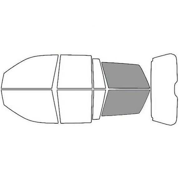 Rvinyl Car Window Pre Cut Tint Kit Cargo 50% Single Ply Fit Jeep Grand Cherokee 1999-2004