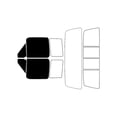 thumbnail image 1 of Rvinyl Car Window Pre Cut Tint Kit Front 5% Single Ply Fits Ford F-250 1992-1996 2 Door, 1 of 8