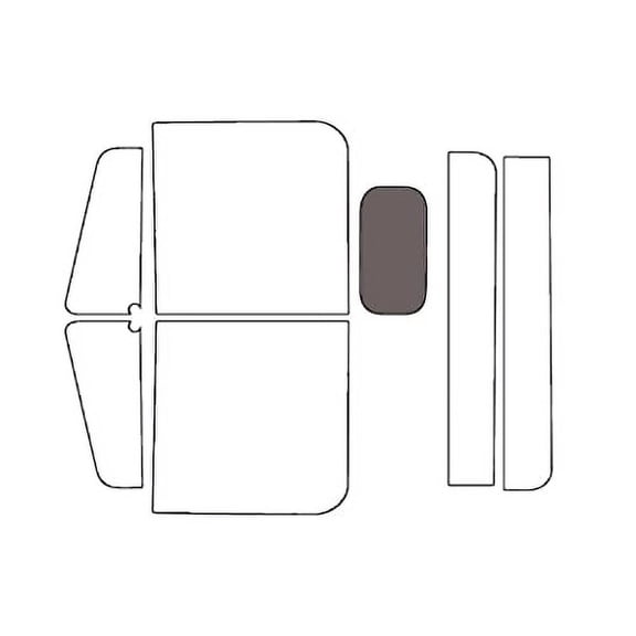 Rvinyl Car Window Tint DIY Kit Back 35% Single Ply Fits Freightliner Classic 1996-2005 XL