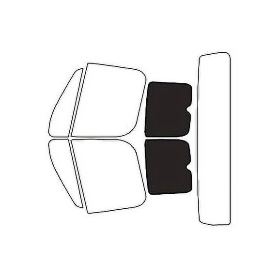Rvinyl Car Window Tint Film Kit Back 5% Fit Freightliner M2 2013-2016 Base Business Class