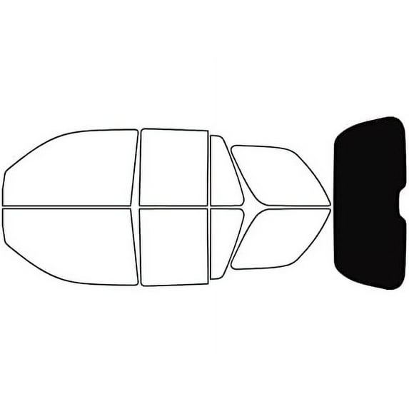 Rvinyl Car Window Tint Film Kit Rear Windshield 5% Fits Chevrolet Trailblazer 2002-2009
