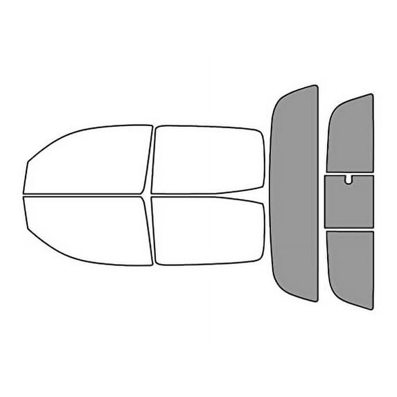 Rvinyl Car Window Tint Film Kit Rear Windshield 50% Fits Toyota Tacoma 2005-2015 4 Door