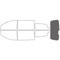 thumbnail image 1 of Rvinyl Car Window Tint Kit Rear Windshield 20% Fits Chrysler Town and Country 2008-2016, 1 of 8