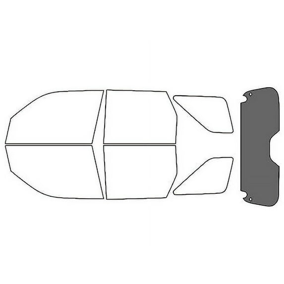 Rvinyl Car Window Tint Kit Rear Windshield 35% Single Ply Fit Ford Bronco 2021-2023 Sport