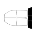 thumbnail image 1 of Rvinyl Car Window Tint Kit Rear Windshield 5% Fits GMC Sierra 2019-2025 4 Door Crew Cab, 1 of 8