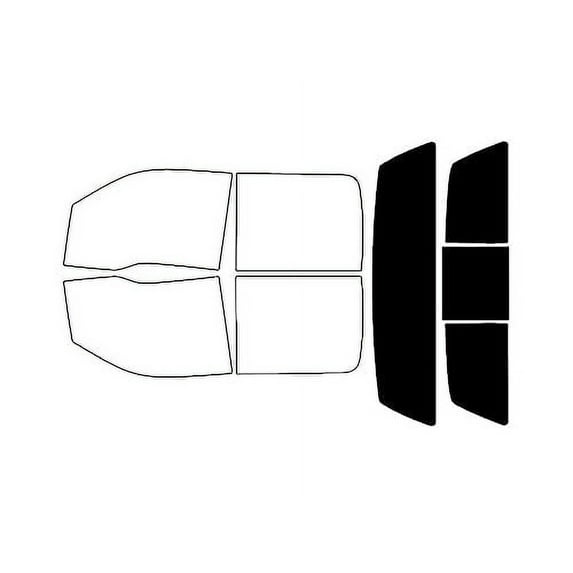 Rvinyl Car Window Tint Kit Rear Windshield 5% Single Ply Fits Ford F-150 2009-2014 4 Door