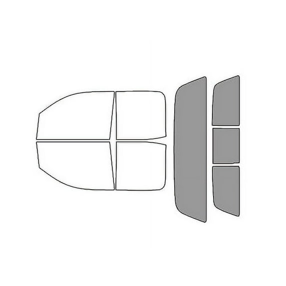 Rvinyl Car Window Tint Kit Rear Windshield 50% Fits Chevrolet Silverado 2014-2018 2 Door