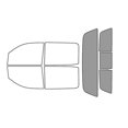 thumbnail image 1 of Rvinyl Car Window Tint Kit Rear Windshield 50% Fits Chevrolet Silverado 2014-2018 4 Door, 1 of 8