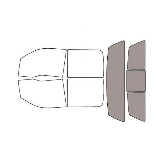 Rvinyl Car Window Tint Kit Rear Windshield 50% Single Ply Fit Ford F-150 2009-2014 4 Door