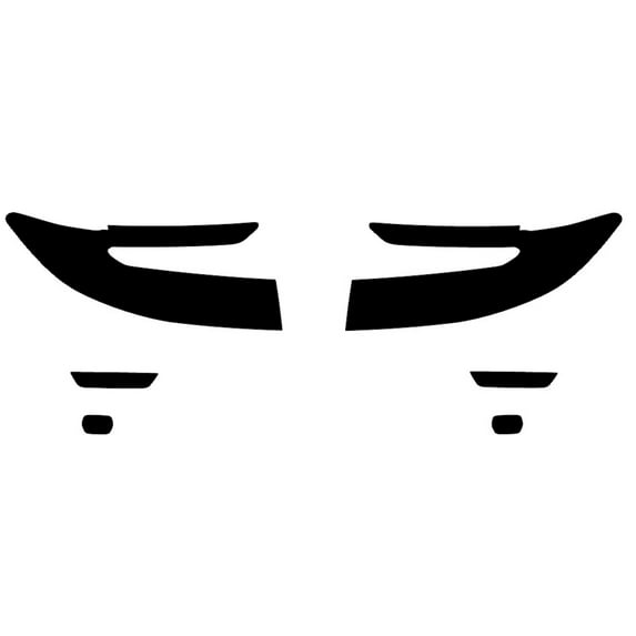 Rvinyl Headlight Protection Film Covers Compatible with Honda Ridgeline 2021-2025 - Matte Smoke