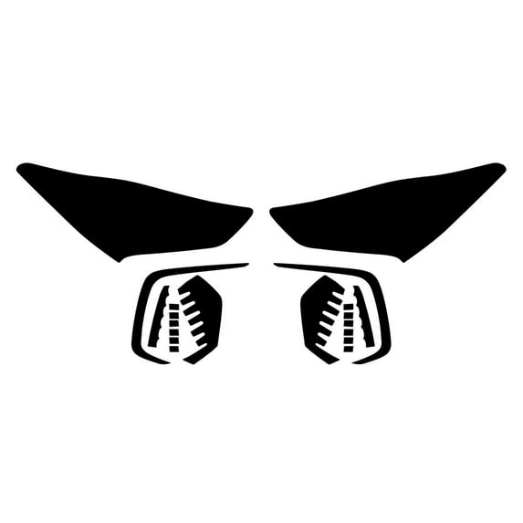 Rvinyl Headlight Protection Film Covers Compatible with Hyundai Santa Fe 2019-2019 (XL) - Smoke