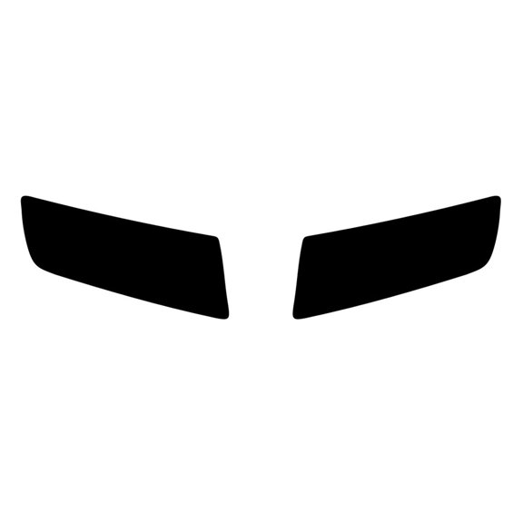 Rvinyl Headlight Protection Film Covers Compatible with Jeep Compass 2011-2016 - Blackout Smoke