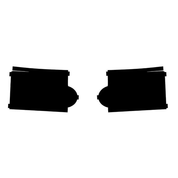 Rvinyl Headlight Protection Film Covers Compatible with Land Rover LR3 2005-2009 - Smoke