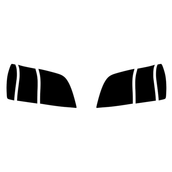 Rvinyl Headlight Tint Covers Compatible with Cadillac Deville 2000-2005 - Matte Smoke