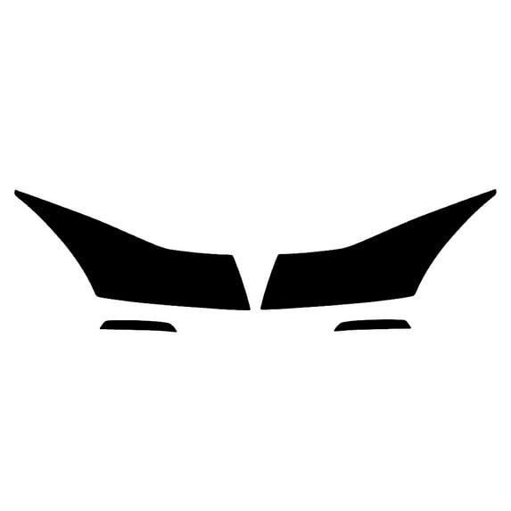 Rvinyl Headlight Tint Covers Compatible with Chevrolet Cruze 2011-2015 - Smoke