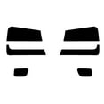 thumbnail image 1 of Rvinyl Headlight Tint Covers Compatible with Chevrolet Trailblazer 2002-2006 - Blackout Smoke, 1 of 10