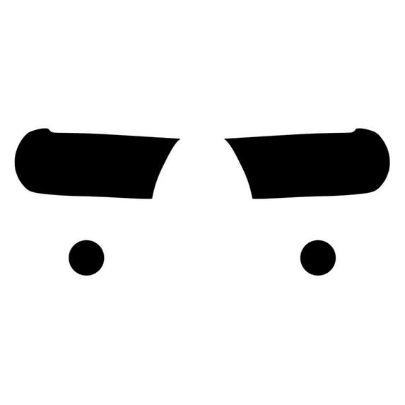 Rvinyl Headlight Tint Covers Compatible with Dodge Durango 2011-2013 - Blackout Smoke