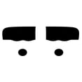 thumbnail image 1 of Rvinyl Headlight Tint Covers Compatible with Dodge Ram 2002-2005 - Matte Smoke, 1 of 10