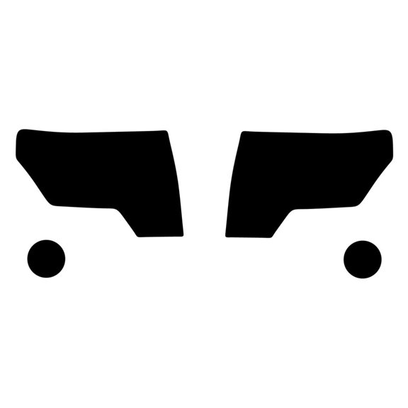 Rvinyl Headlight Tint Covers Compatible with Ford F-150 2009-2014 (SVT Raptor) - Blackout Smoke