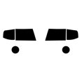 thumbnail image 1 of Rvinyl Headlight Tint Covers Compatible with Ford Ranger 2001-2005 - Blackout Smoke, 1 of 10