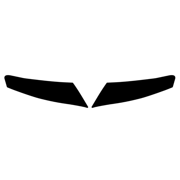 Rvinyl Headlight Tint Covers Compatible with Lincoln MKT 2010-2019 - Blackout Smoke