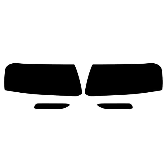 Rvinyl Headlight Tint Covers Compatible with Lincoln Navigator 2015-2017 - Smoke