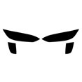 thumbnail image 1 of Rvinyl Headlight Tint Covers Compatible with Tesla Model X 2016-2024 - Blackout Smoke, 1 of 7