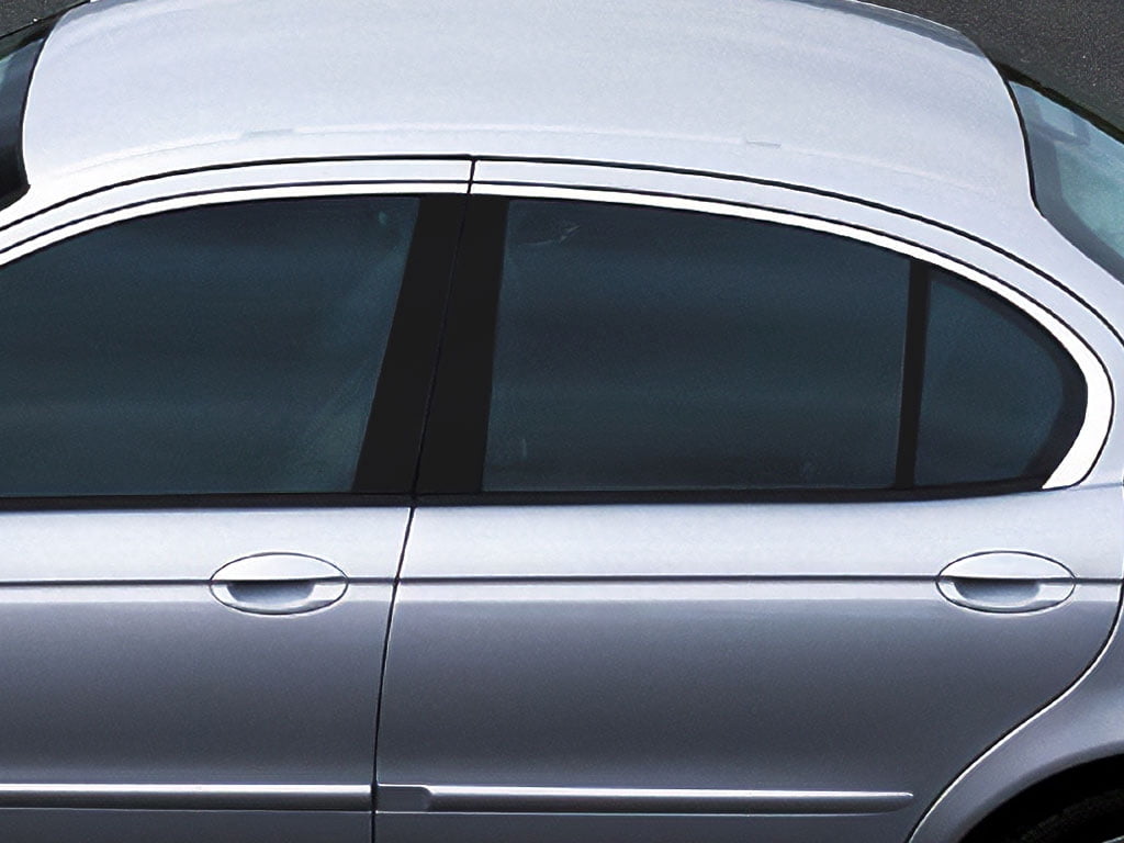 Rvinyl Pillar Post Window Trim Compatible with Jaguar X-Type 2002-2008 ...