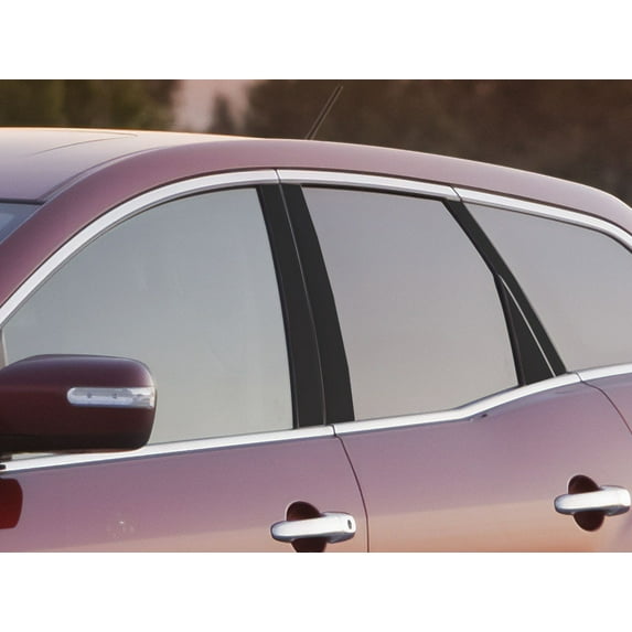 Rvinyl Pillar Post Window Trim Compatible with Mazda CX-7 2007-2012 - Gloss (Black)
