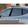 thumbnail image 1 of Rvinyl Pillar Post Window Trim Compatible with Nissan Rogue 2008-2013 - Aluminum (Brushed Black), 1 of 10